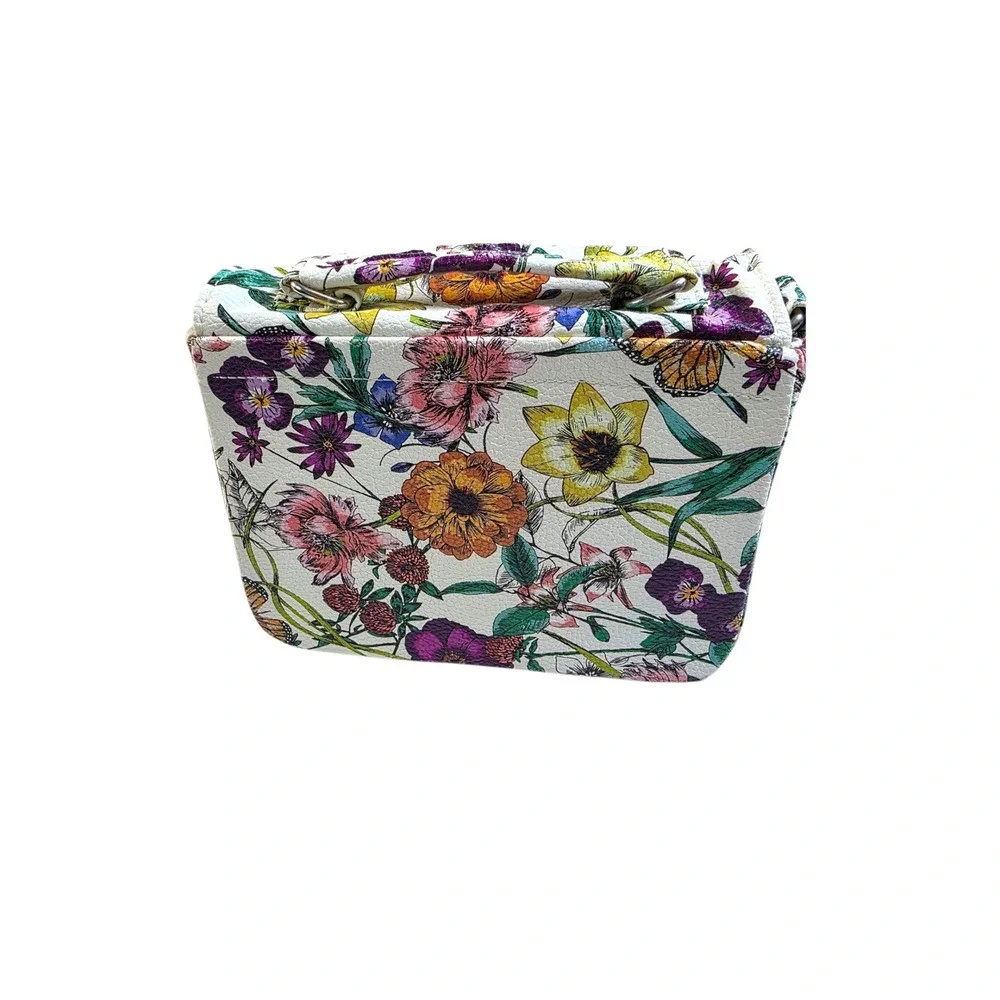 ILEA Floral Print Mini Bag Top Handle Crossbody Purse Designer Style